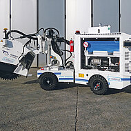 Elektrische Grabenfr&auml;se vorgestellt