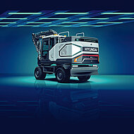 Brennstoffzellen-Mobilbagger im Live-Einsatz