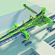 Thyssenkrupp Industrial Solutions: Neues mobiles Absetzsystem