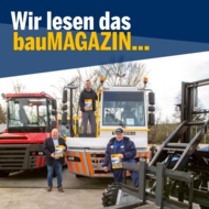 Arno Ortlieb (Geschäftsführer Terberg Spezialfahrzeuge GmbH, Hamburg) Andy Schumacher, (Werkstattleiter Terberg Spezialfahrzeuge GmbH, Standort Hamburg) und Harald Meier (Beratung und Vorführung Terberg Kinglifter GmbH Elchingen; v. li. n. re.). 