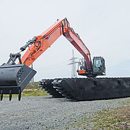 Olko Maschinentechnik: Mit amphibischen Baumaschinen neues Bet&auml;tigungsfeld betreten