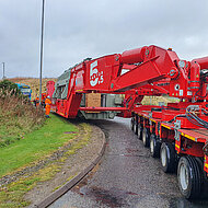 Goldhofer: &raquo;Faktor 5.5&laquo; meistert souver&auml;n den ersten Transport