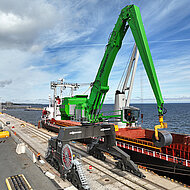 Umschlag von Stahl Coils bis zu 32 t