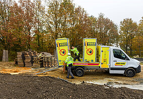 Einsatz im Baustoffhandel: Kameratürme bieten bedarfsorientierten Schutz 