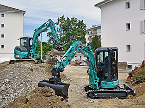 Kleine Bagger ganz groß