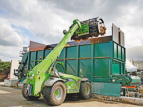 Schwerlastserie beweist sich in der Biogas-Anlage