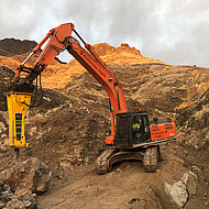 Epiroc HB 4100 H&auml;mmer beste Wahl f&uuml;r ein komplexes Infrastrukturprojekt in Gran Canaria, Spanien