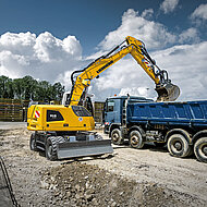Mobilbagger mit Einf&uuml;hrung der ABE ab Werk 