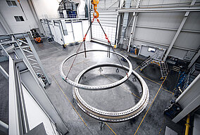 Liebherr-Components fertigt bisher größtes Hauptlager für Tunnelbohrmaschinen