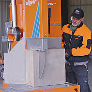 Saint-Gobain: Gro&szlig;formatige Bl&ouml;cke komfortabel, sicher und m&uuml;helos schneiden