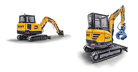 Effiziente und nachhaltige Minibagger