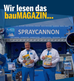 Dennis Swaan (Sales Manager; li.); Serge Bours (Commercial Manager) MB Dustcontrol B.V. (Sassenheim, Niederlande) 