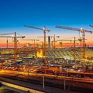 Liebherr: Beeindruckende Krankulisse in Wien