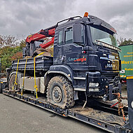 Neues Niveau f&uuml;r Forstmaschinentransport