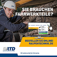 RTD: Fahrwerkteile von VemaTrack und Berco bei Raupen Technik Deutschland