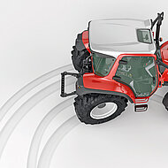 Mobil Elektronik: Hinterachslenkung verhindert das Abdriften am Hang