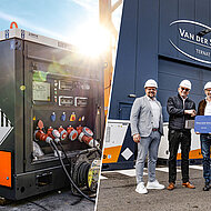 Energiewende auf Baustellen: Van der Spek investiert in neun mobile Energiespeicher von Liebherr 