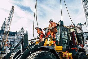 Europas erster Volvo L120 Electric im Tunneleinsatz