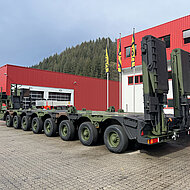 Auslieferung der ersten 17 Semi-Sattelauflieger an die Bundeswehr