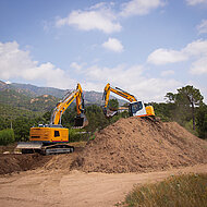 Liebherr-Hydraulikbagger: Im Einsatz auf Korsika 