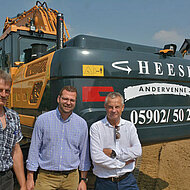 Hyundai Baumaschinen Nord &uuml;bergibt 1&thinsp;000. Hyundai-Maschine