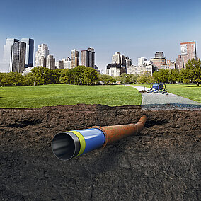 Rädlinger: Bei der grabenlosen Rohrsanierung im Vorteil