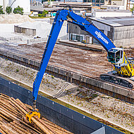 Ein SENNEBOGEN 870 Hybrid in der Raupenversion fand seinen Hafen bei BUS Bendorf