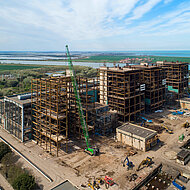 Abriss in 75 m H&ouml;he