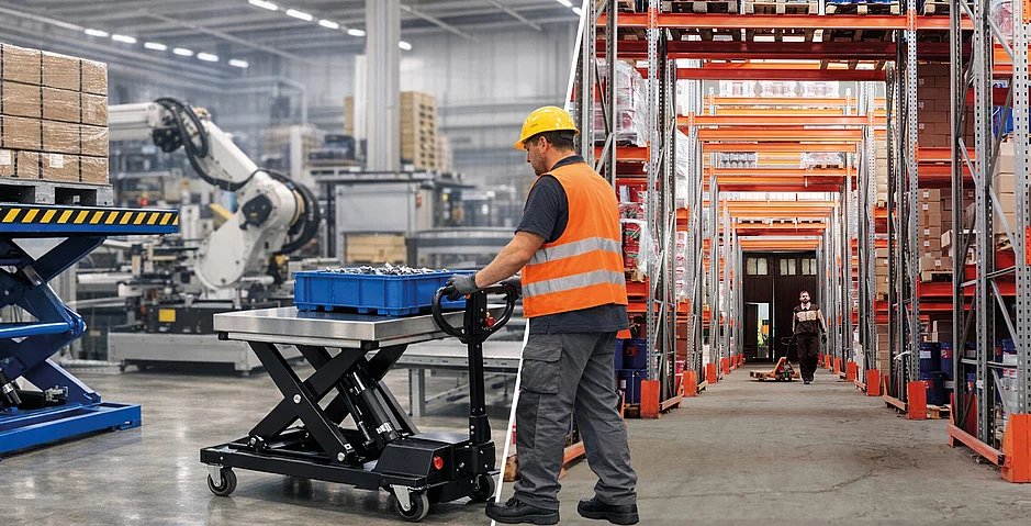 Effiziente Hebel&ouml;sungen f&uuml;r die Industrie: Vorteile von hubtische von saxlift