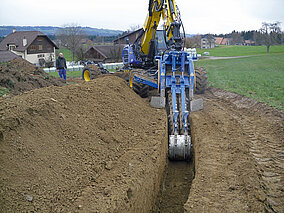 Effiziente Grabenfräse mit starken Leistungsdaten