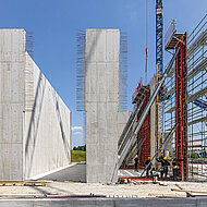 Schalen, bewehren und betonieren im regelm&auml;&szlig;igen Tagestakt