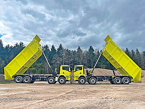 Mehrere Dutzend Muldenkipper auf die Philippinen geliefert