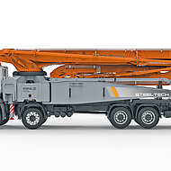 Superkompakte Autobetonpumpe