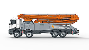 Superkompakte Autobetonpumpe