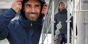 Arbeitskleidungskonzepte zum Schutz vor Regen, Wind und Kälte