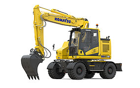 Komatsu Europe stellt neue Mobilbagger vor