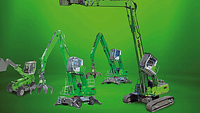 Sennebogen: Live-Demos der Recycling - und Abbruchmaschinen