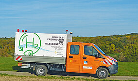 E-Transporter mit Doppelkabine und Brennstoffzelle