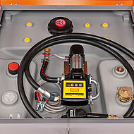 Mobiler Dieseltank mit Stahlh&uuml;lle und PE-Einsatz