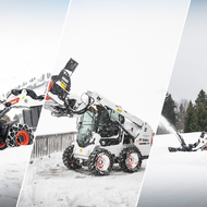 Drei Bobcats im Einsatz auf 2000 m