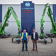Lohmann Entsorgung setzt beim Recycling insgesamt auf neun SENNEBOGEN Umschlagbagger