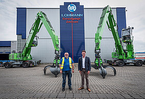 Lohmann Entsorgung setzt beim Recycling insgesamt auf neun SENNEBOGEN Umschlagbagger