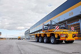 Faymonville: XXL-Windflügel transportiert Prangl mit dem Faymonville WingMAX