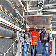 Lastentransport leicht gemacht Donhauser optimiert Baustellenlogistik mit Transportb&uuml;hnen 