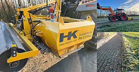 Planierhobel Maxi auf Bauhof Kalkar im Einsatz