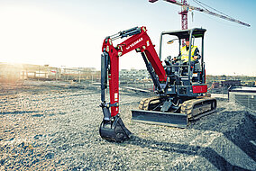 Minibagger und Dumper zeigen Kompetenz 