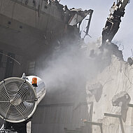 Nebolex: Mit Wassernebel Staub effektiv binden