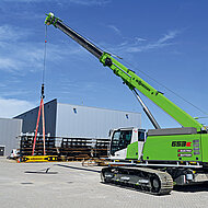 Nicht nur Premiere f&uuml;r den akkubetriebenen Raupen-Teleskopkran