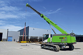 Nicht nur Premiere für den akkubetriebenen Raupen-Teleskopkran