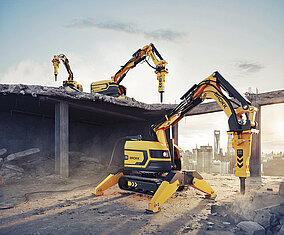 Neue Generation an Abbruchrobotern